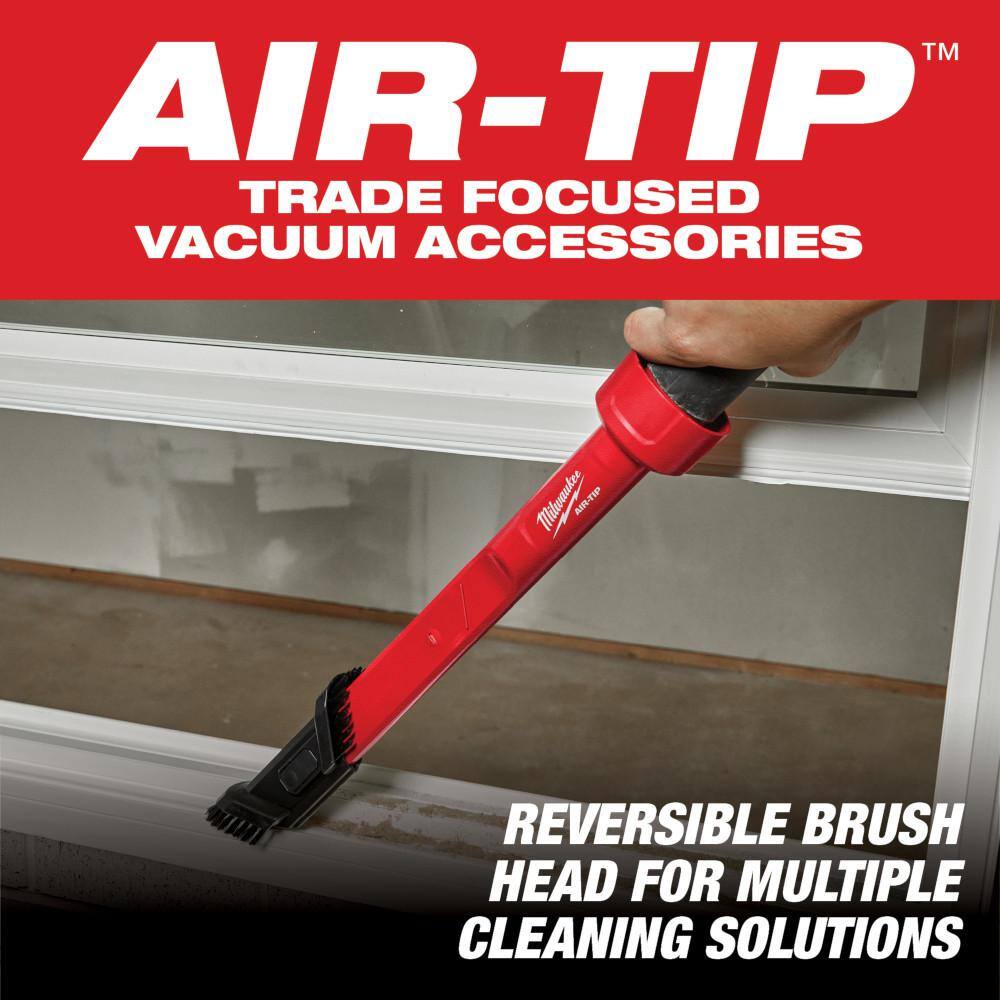 MW M18 18-Volt 2 Gal. Lithium-Ion Cordless WetDry Vacuum wAIR-TIP 1-14 in. - 2-12 in. (2-Piece) Brush and Crevice Kit 0880-20-49-90-2035-49-90-2023