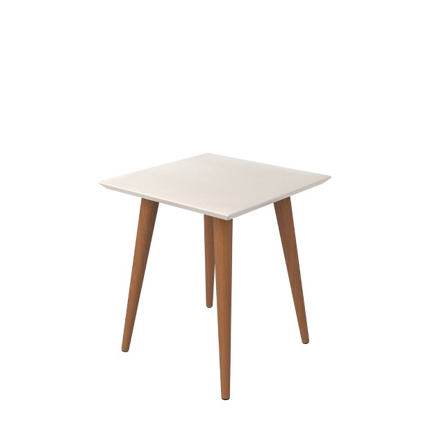 Square Utopia High End Table Off White Manhattan Comfort