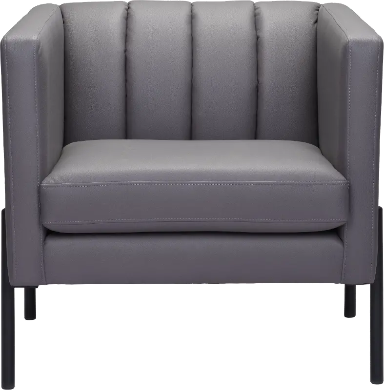 Mid Century Modern Gray Accent Chair - Jess