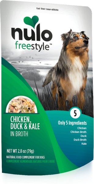 Nulo FreeStyle Chicken， Duck， and Kale in Broth Dog Food Topper