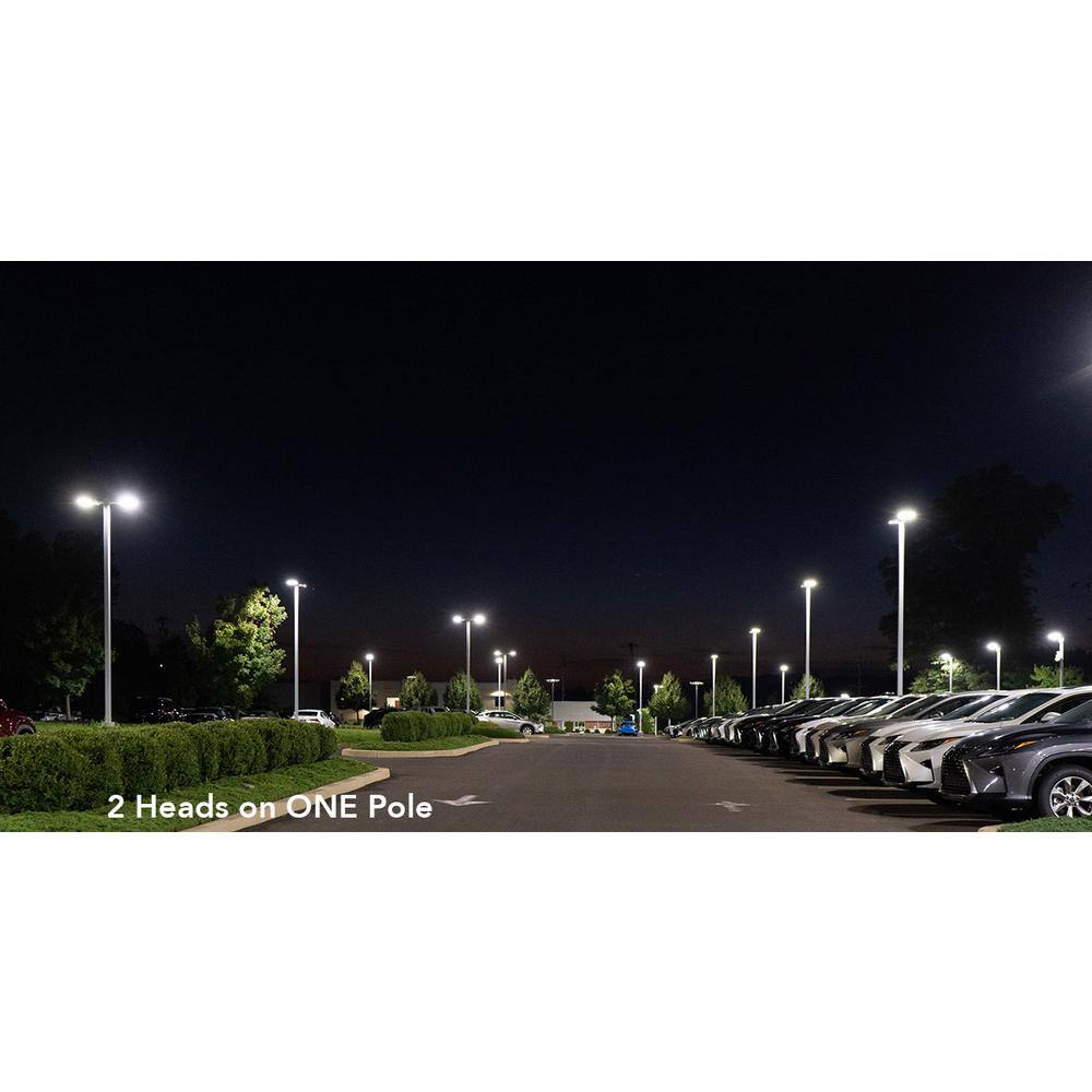 eLEDing Solar Power Dusk to Dawn Black Aluminum Outdoor Integrated LED AI-Smart Sensing 1600 Lumens Cree Area Path Parking Light EE812W-AI8