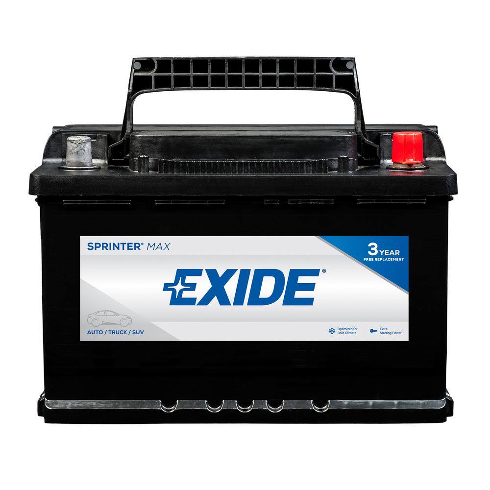 Exide SPRINTER MAX 12 volts Lead Acid 6-Cell H6L348 Group Size 750 Cold Cranking Amps (BCI) Auto Battery SX-H6L348