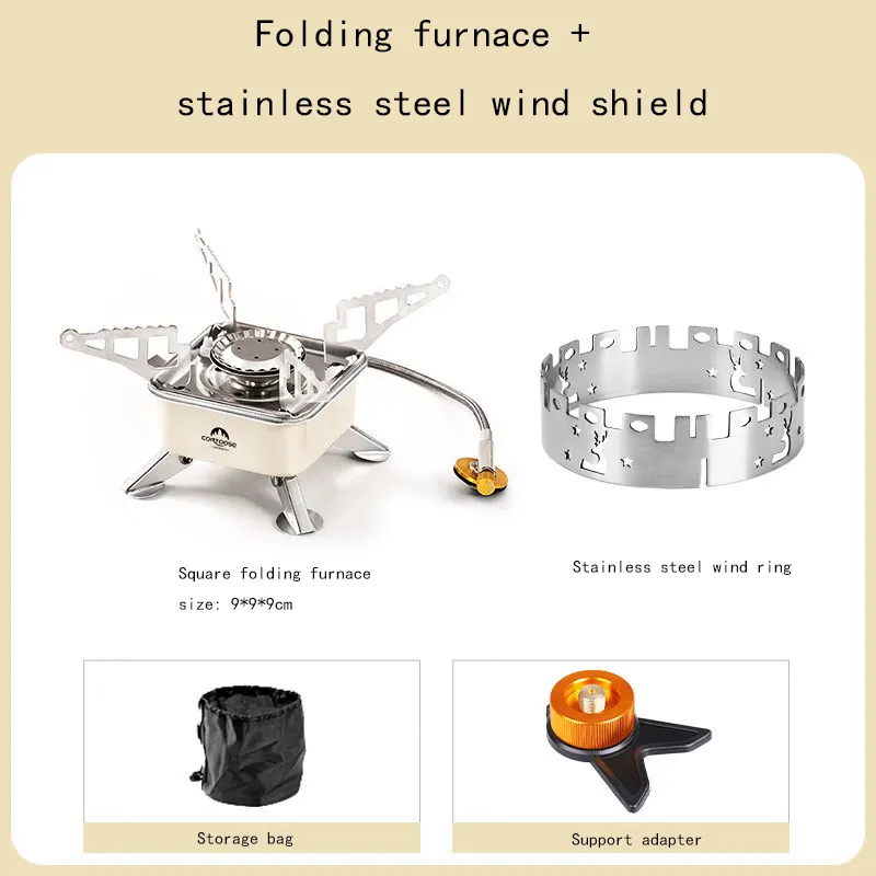 Hot outdoor portable folding mini fire stove Hot casco stove boiling tea boiling water gas stove camping picnic cookware