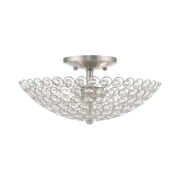 Livex Lighting Cassandra 2 Light 13 Wide Semi-Flush Bowl Ceiling