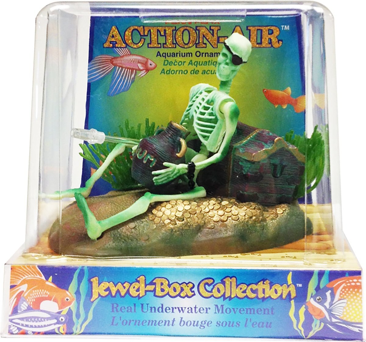 Penn-Plax Skeleton Treasure Aquarium Ornament