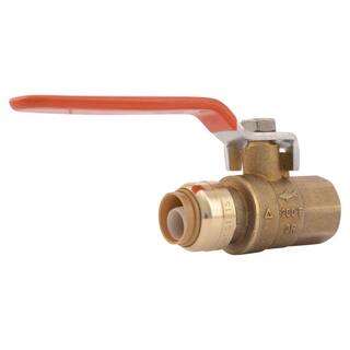 SharkBite 12 in. Push-to-Connect x FIP Brass Ball Valve 22182-0000LF