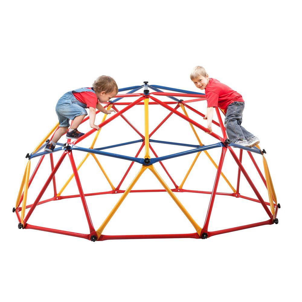 Nyeekoy Outdoor Kids Jungle Gym Climbing Dome Climber Metal Frame Backyard Play Set TH17G0431