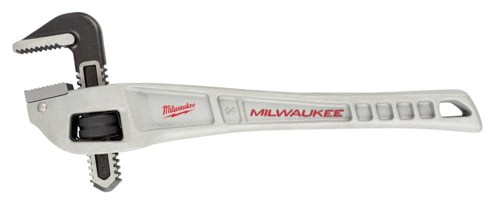 14 in. Aluminum Offset Pipe Wrench ;