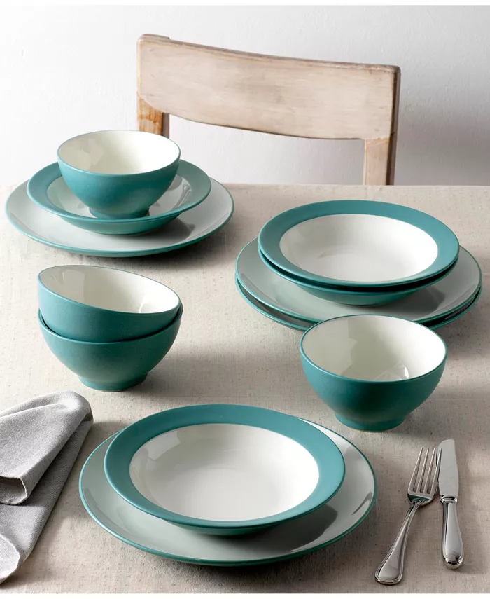 Noritake Colorwave Coupe 12-Piece Dinnerware Set Service for 4