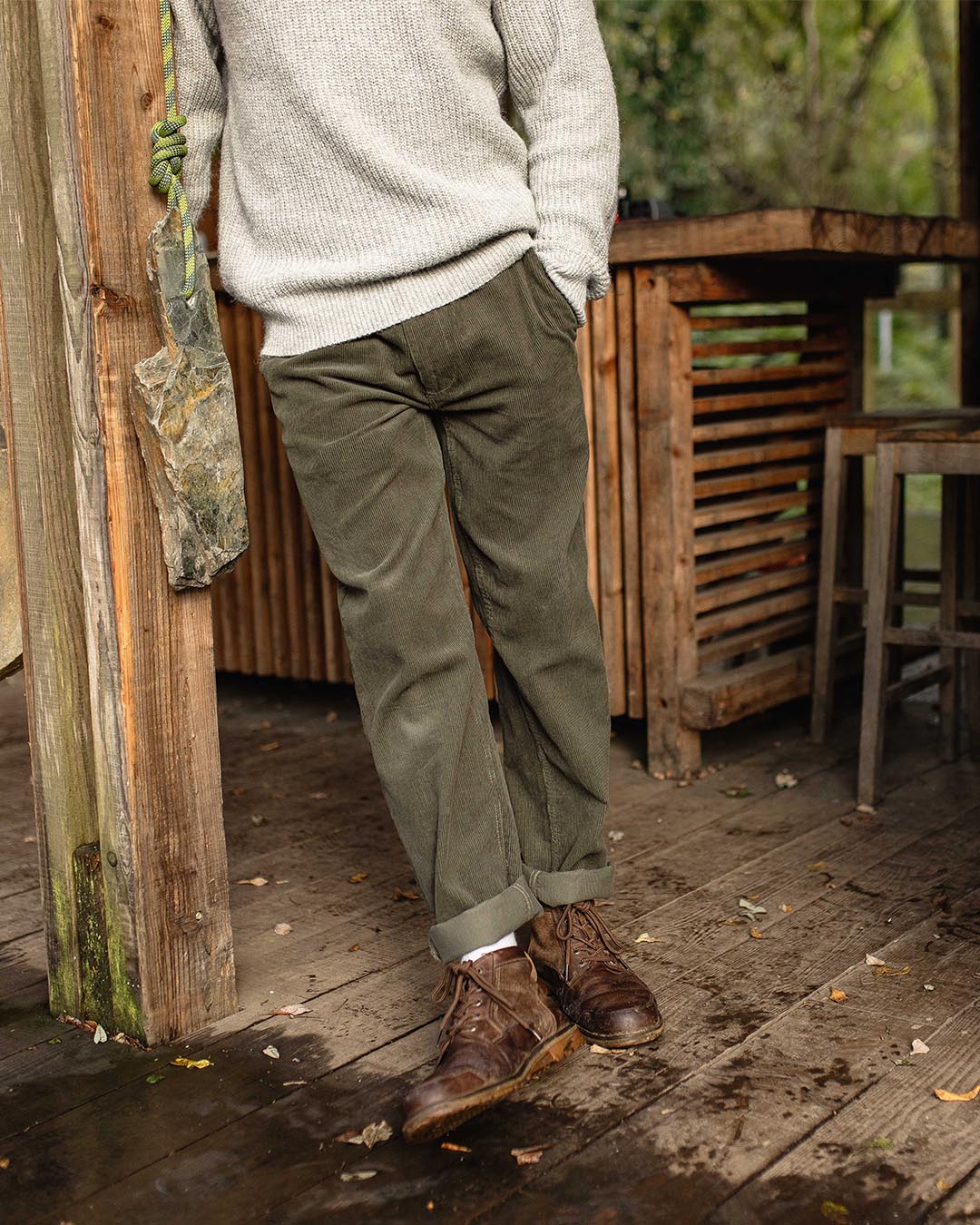 Adventurer Cord Trouser - Dusty Olive