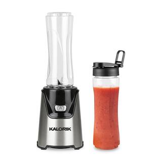 KALORIK Single Speed Stainless Steel Personal Blender with 2-20 oz. Tritan Bottles BL 46505 SS