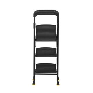 Gorilla Ladders 3-Step Pro-Grade Steel Step Stool 300 lbs. Load Capacity Type IA Duty Rating (9ft. Reach Height) GLHD-3