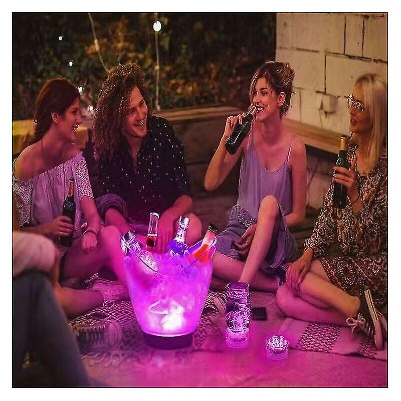 Submersible Led Pool Light Aquarium Atmosphere Light Multicolor Waterproof Spotlight With Remote Control4pcs