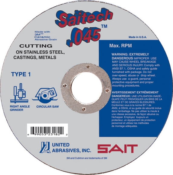 SAIT 23177 .045  Cutting Stainless  tm 5 x .045 x...