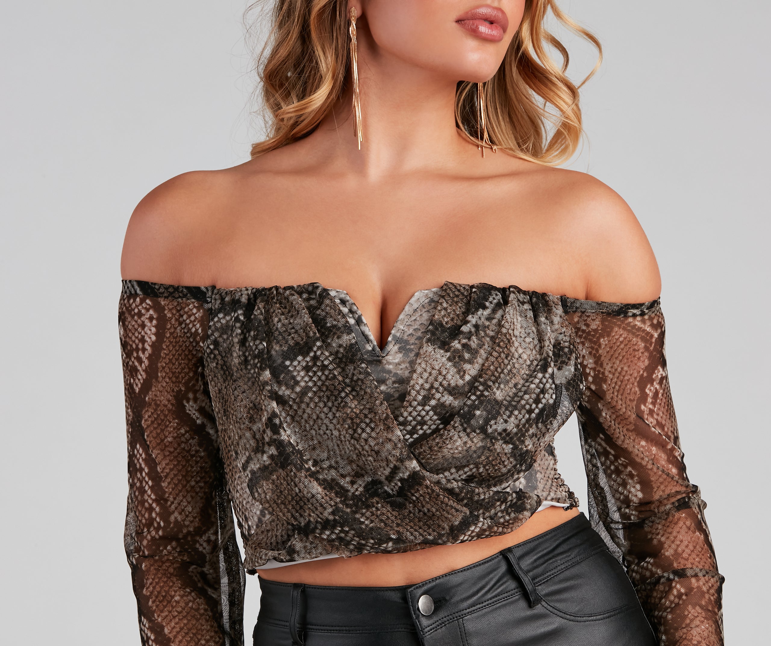 Bring The Sass Cropped Blouse