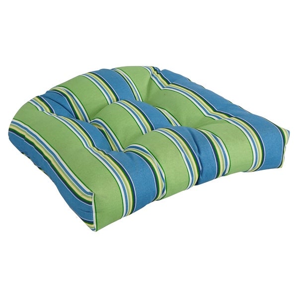 19-inch Rounded Back Indoor/Outdoor Chair Cushions (Set of 2) - 19