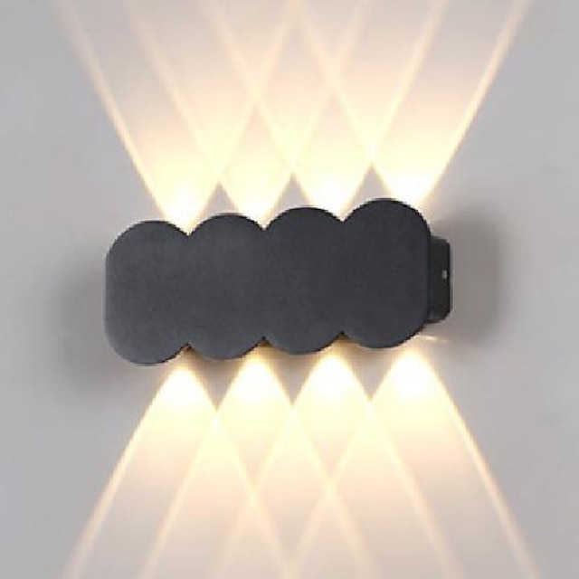 LED Outdoor Wall Light 4/6/8  3 Color Light 2/3/4 Head IP65 Waterproof  Wall Lighting 110-240V