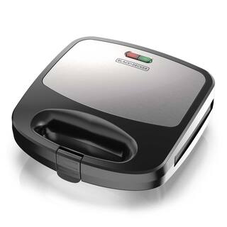 BLACK+DECKER 3-in-1 Black Morning Meal Station Waffle Maker and Grill WM2000SD