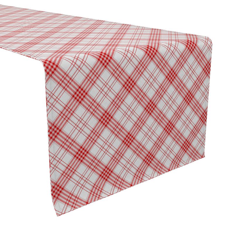 Table Runner， 100% Cotton， 16x108， Plaid 10