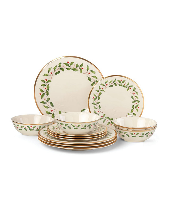 Lenox Holiday 12 Pc. Dinnerware Set Service for 4