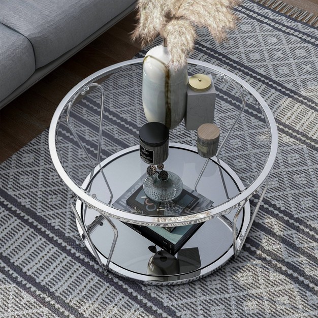 Kuut Contemporary Round Coffee Table Homes Inside Out