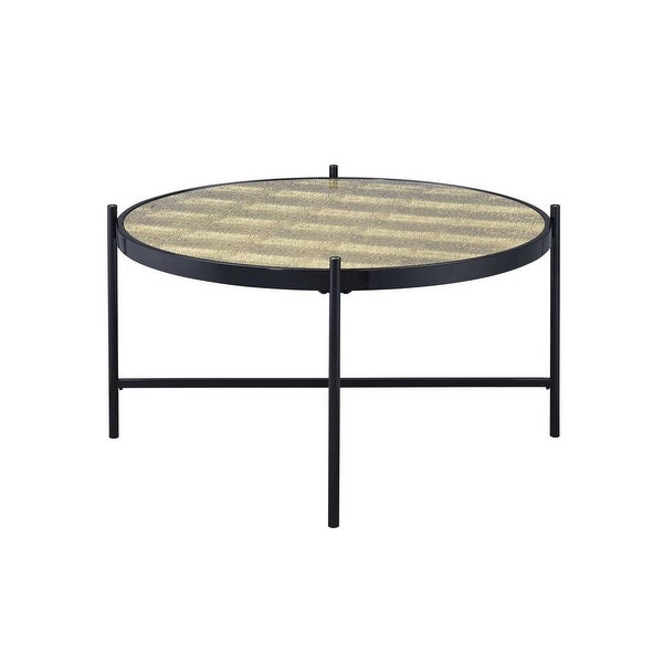 ACME Bage II Coffee Table in Black and Glass