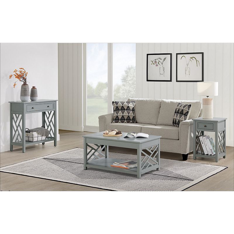 Alaterre Furniture Coventry Coffee Table， End Table and Console Table 3-piece Set