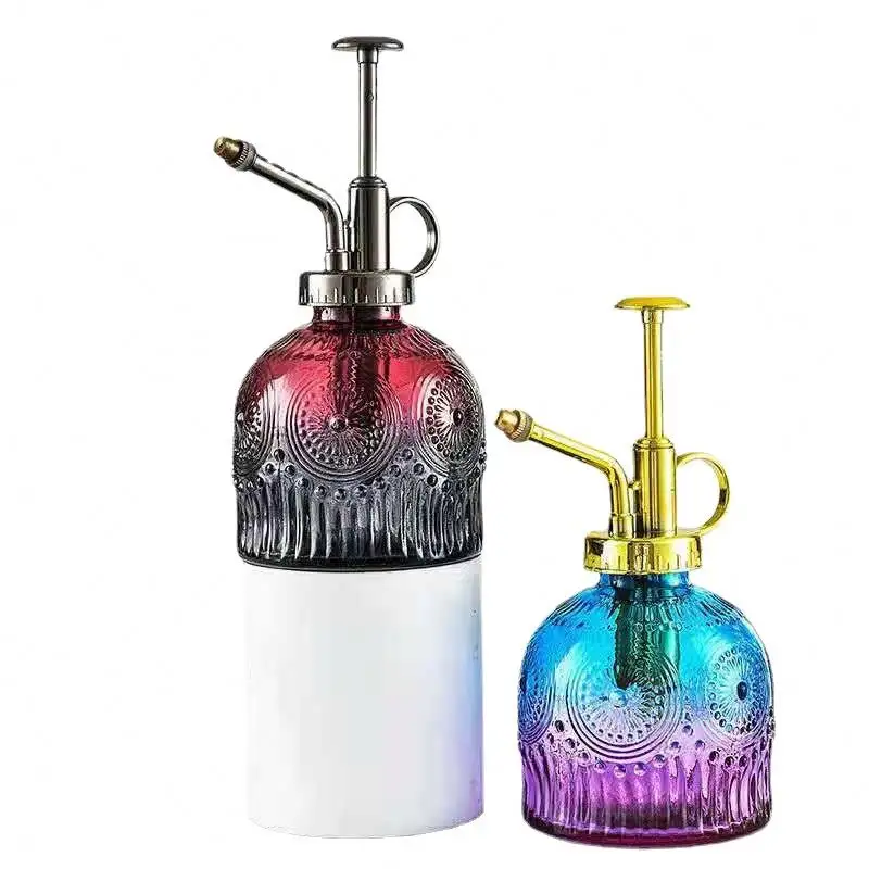 Wholesale Glass Watering Can  Retro Style Glass Watering Spray Bottle One Handed Watering Can Houseplant Spray Bottle/