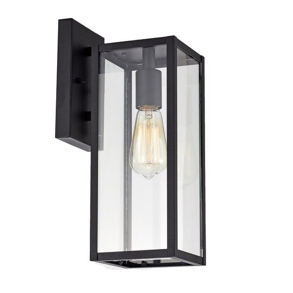 Rectangular Porch Light with One Light Lantern Matte Black Finish - 13.75*5*7.25 Shopping - The Best Deals on Outdoor Wall Lanterns | 38818729