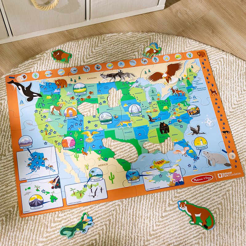 Melissa and Doug National Parks U.S.A. Map Floor Puzzle