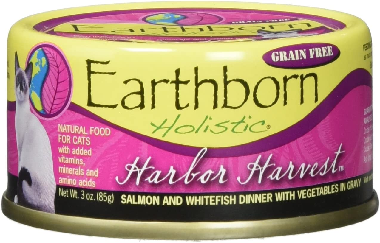 Earthborn Holistic Harbor Harvest Grain Free Canned Cat Food 3-oz case of 24