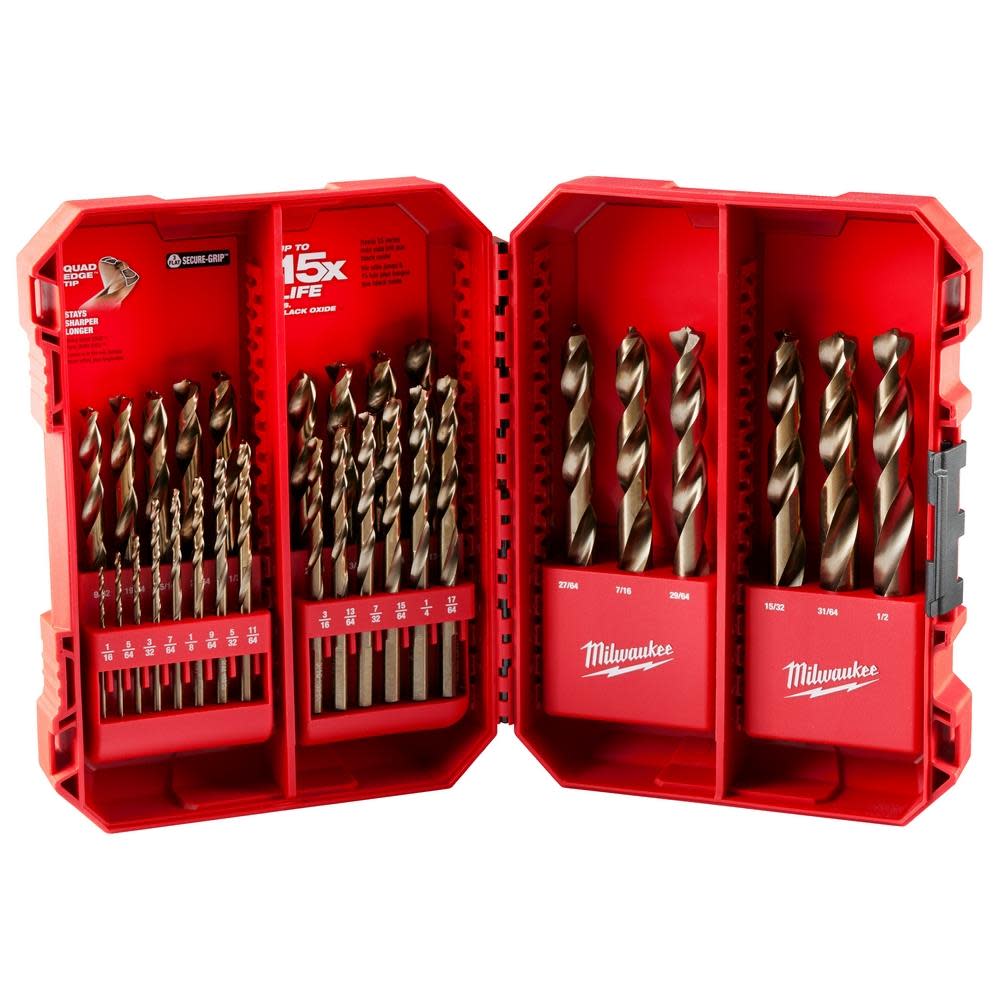 Milwaukee RED HELIX Cobalt Drill Bit Set 29PC 48-89-2332 from Milwaukee