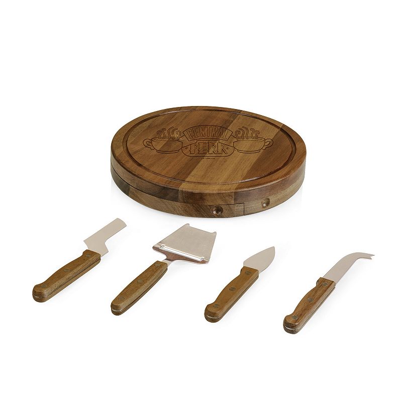 Toscana Friends Central Perk Acacia Circo Cheese Cutting Board and Tools Set