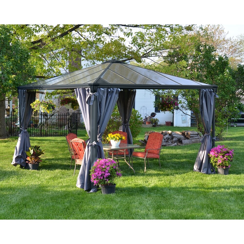 Curtain Set for Palermo 14 ft. x 14 ft. Outdoor Gazebo