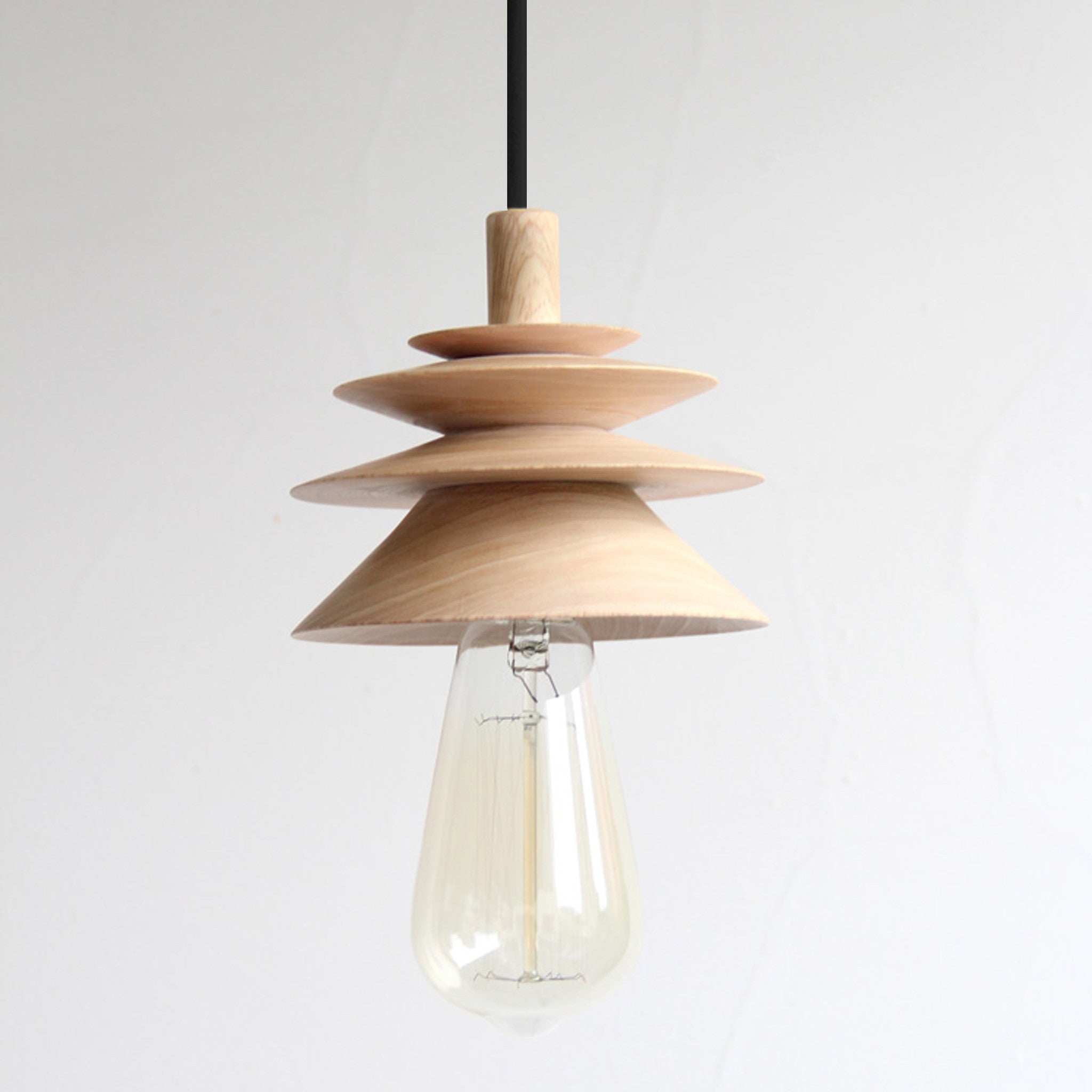 Pine Solid Wood Pendant Lamp Bpmt12-N