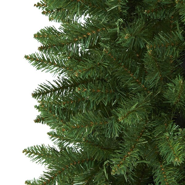 6.5' Slim Green Mountain Pine Artificial Christmas Tree with 851 Bendable Branches