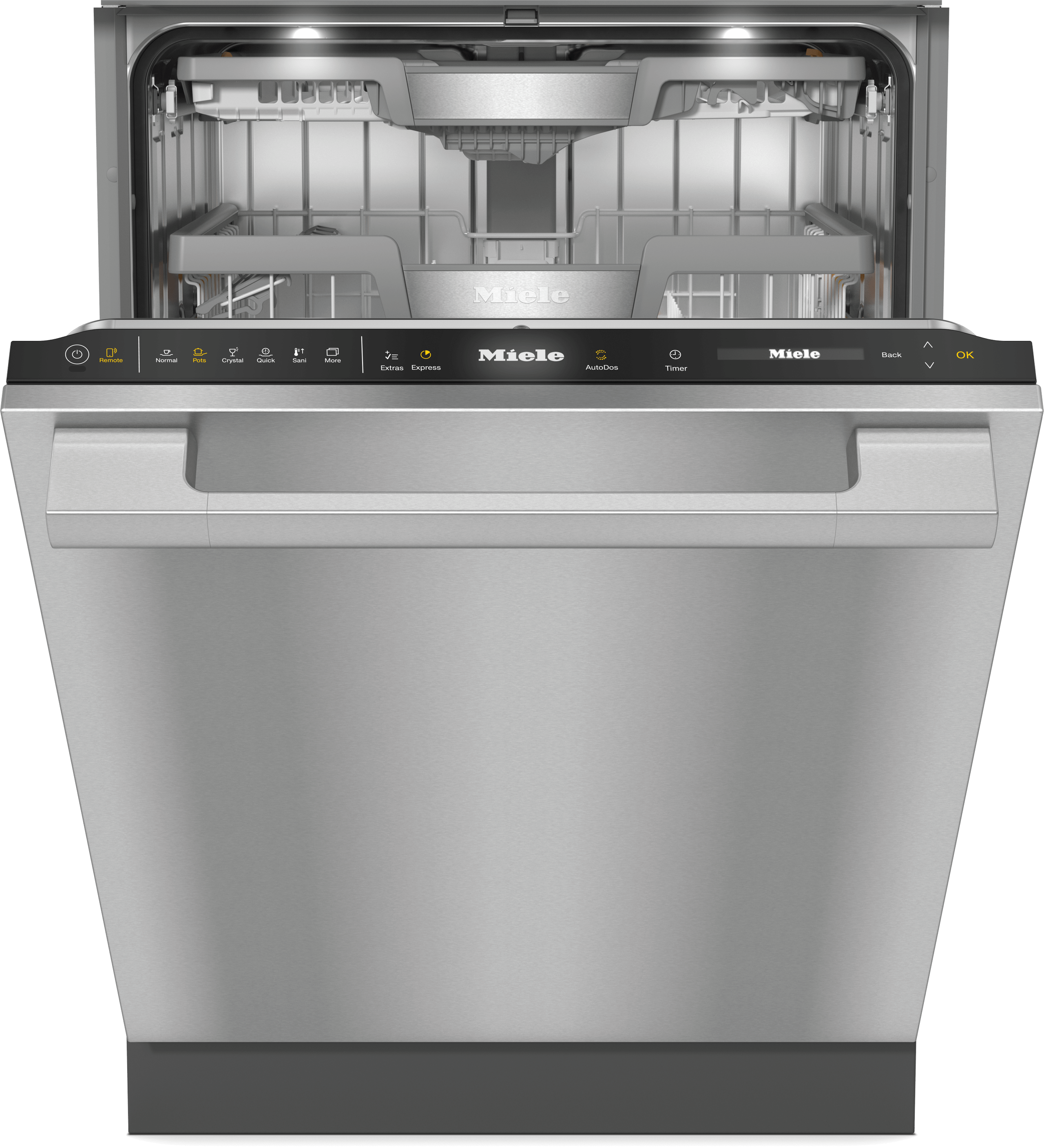 Miele G7766SCVISF AUTODOS OBSIDIAN BLACK G 7766 Scvi Sf Autodos - Fully-Integrated, Full-Size Dishwasher With Automatic Dispensing Thanks To Autodos With Integrated Powerdisk.