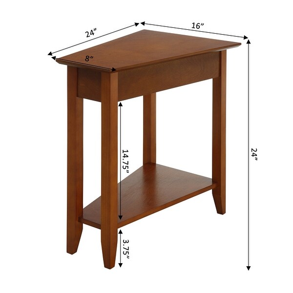 Copper Grove Aubrieta Wedge End Table