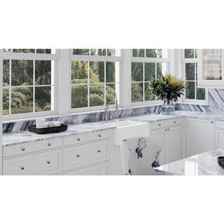 PELHAM  WHITE Kingsbridge Fireclay 29.75 in. Single Bowl Farmhouse Apron Kitchen Sink with Bottom Grid Drain PWS502