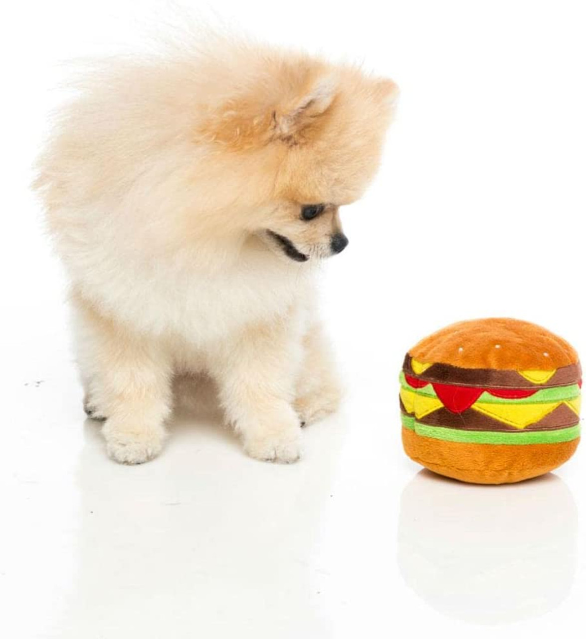 FuzzYard Hamburger Plush Dog Toy