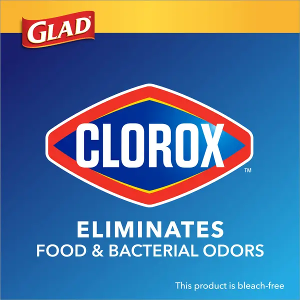 Glad 34-Count 13 Gal Tall ForceFlex Plus With Clorox Kitchen Drawstring Trash Bags