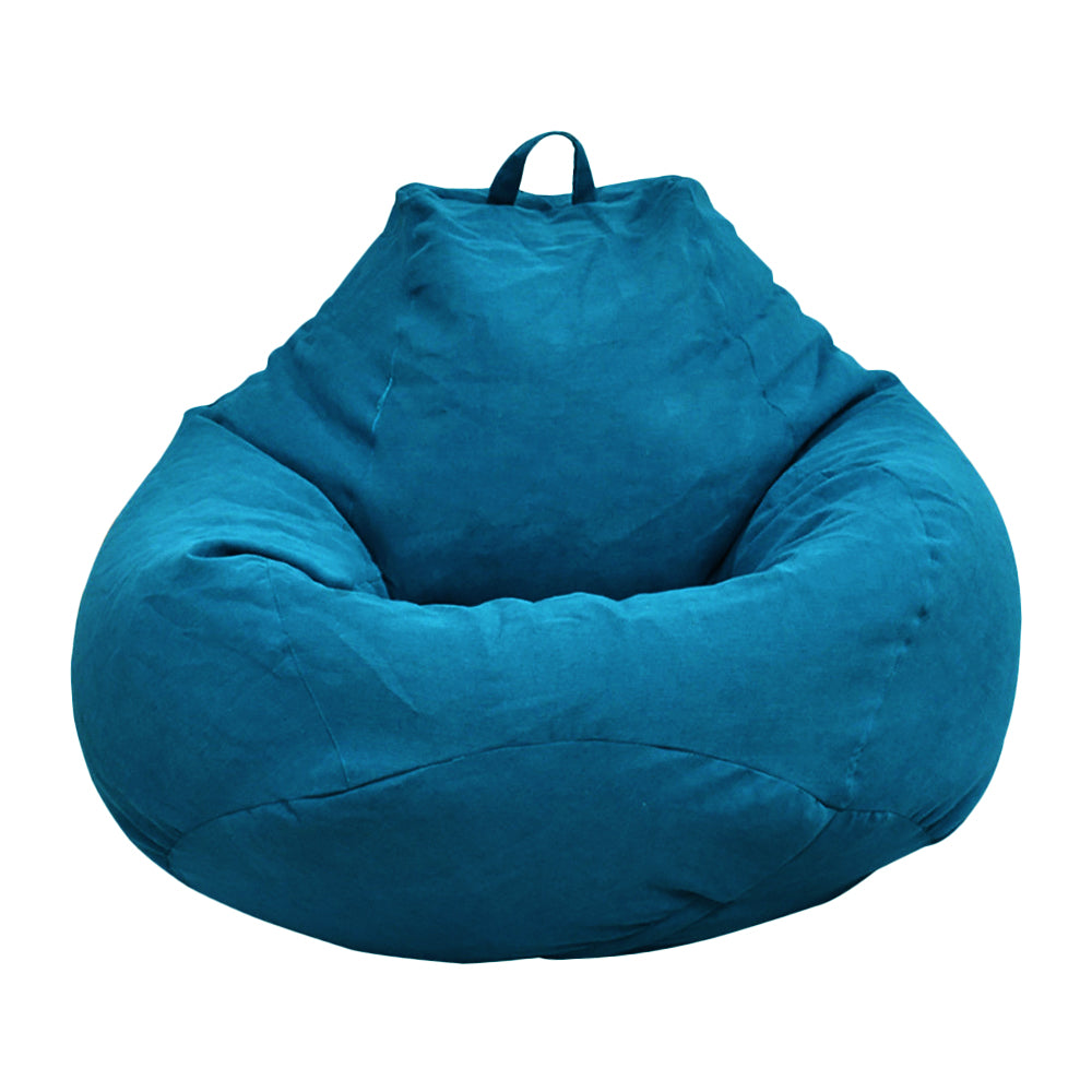 HOTBEST Beanbag Chair Sofa Solid Polyester Slipcover, Blue