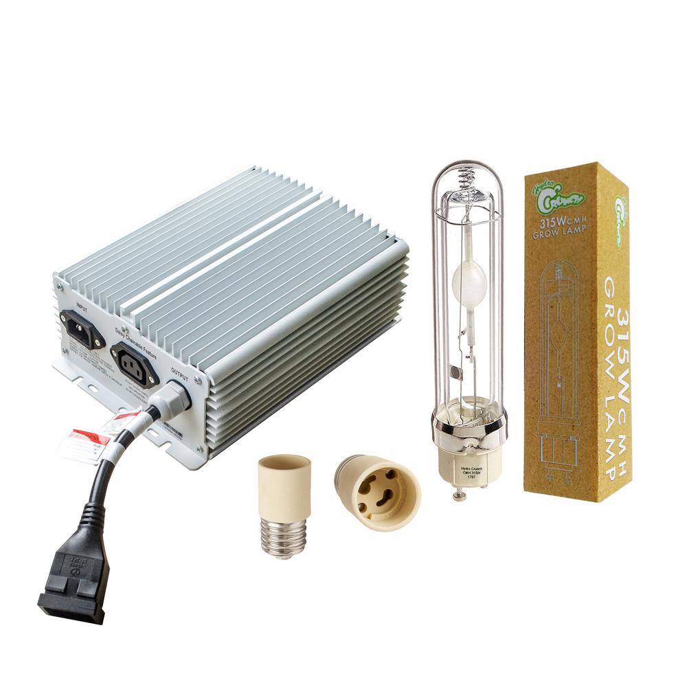 Hydro Crunch 315-Watt CMH Ceramic Metal Halide Ballast Conversion Kit with 3100K Lamp and Socket Adapter KB315-3PC