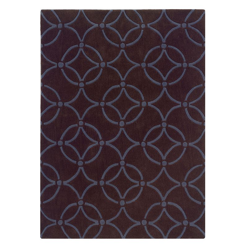 Linon Trio Geometric Circles Rug - 8' x 10'