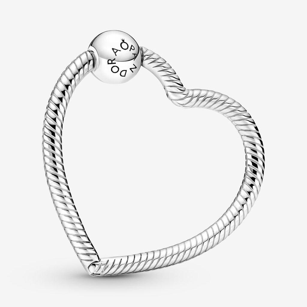 PANDORA  Pandora Moments Heart Charm Holder in Sterling Silver