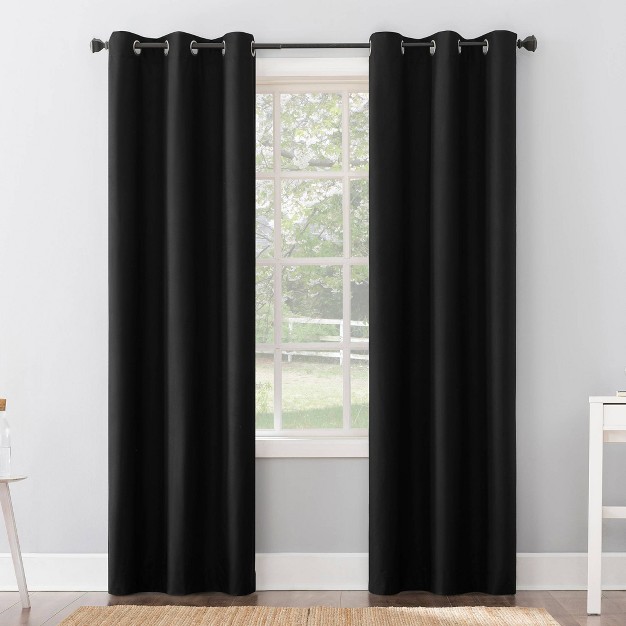 Sheer Cyrus Thermal Curtain Panel Black Sun Zero