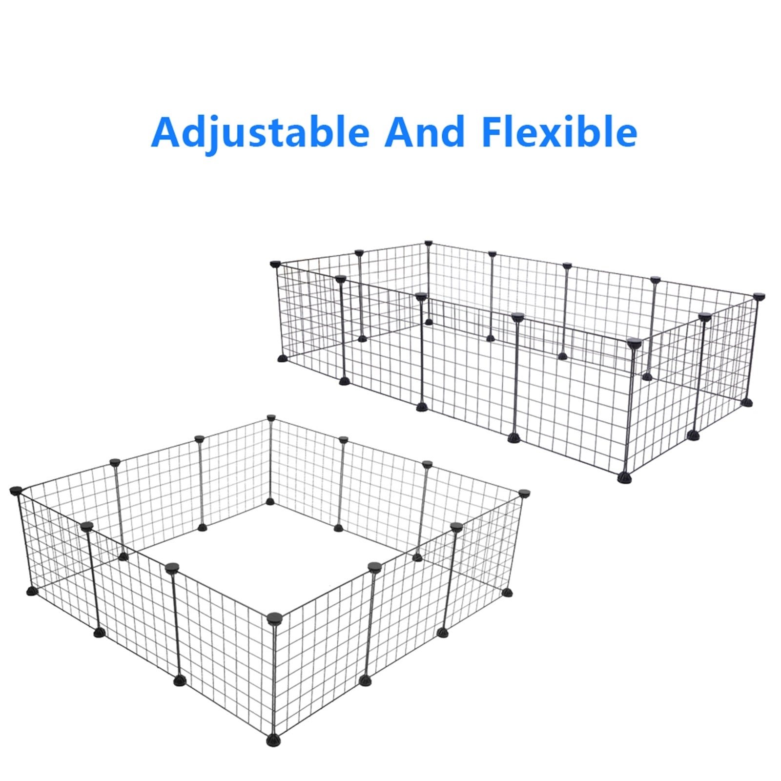 CHICIRIS Pet Playpen， Small Animal Cage Indoor Portable Metal Wire Yard Fence for Small Animals， Guinea Pigs， Rabbits Kennel Crate Fence Tent YF