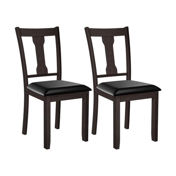 Costway 75623981 Set of 2 Dining Room Chair with R...