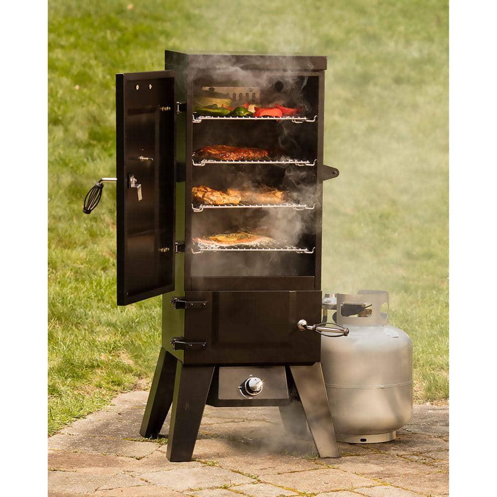 Cuisinart Vertical 36 in Propane Gas Smoker in Black