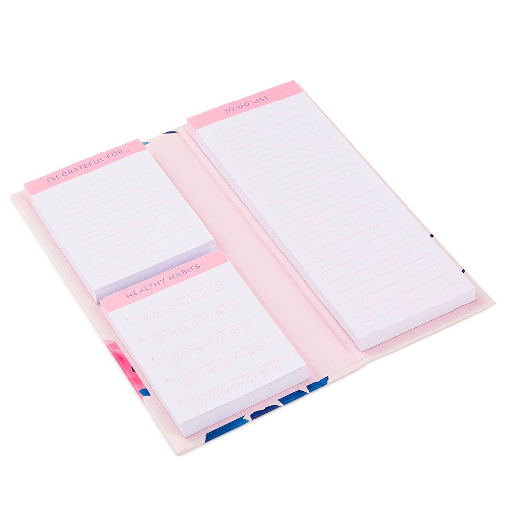 Hallmark  Watercolor Roses Folio and Memo Pad Set